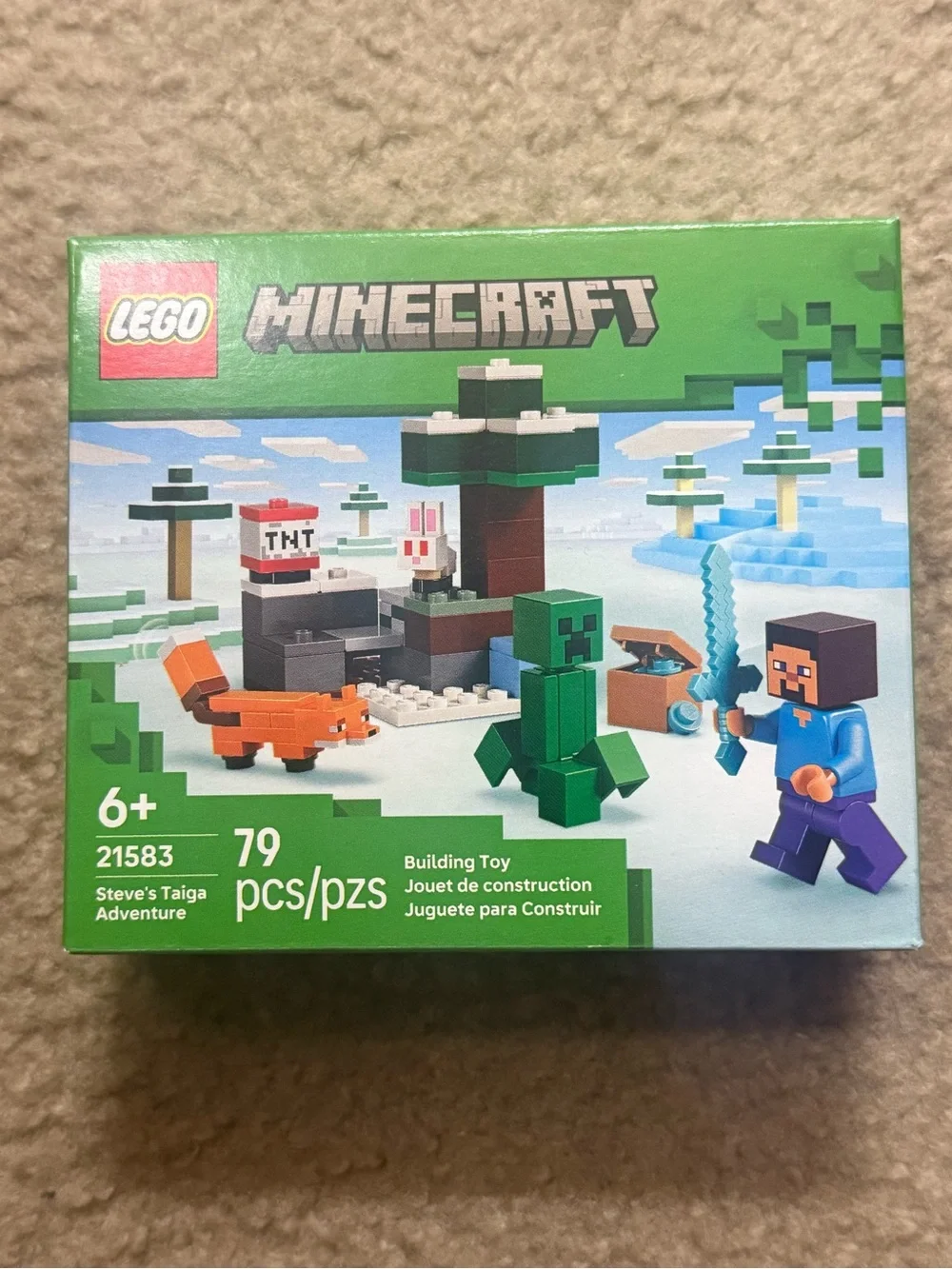 LEGO Minecraft Steve's Taiga Adventure Building Toy (21583)